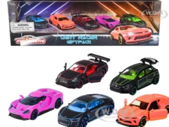 Light Racer Giftpack 2023 5 Piece Set 1/64 Diecast Model Cars Majorette 212053179