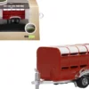 Livestock Trailer Red 1/148 (N) Scale Diecast Model Car by Oxford Diecast
