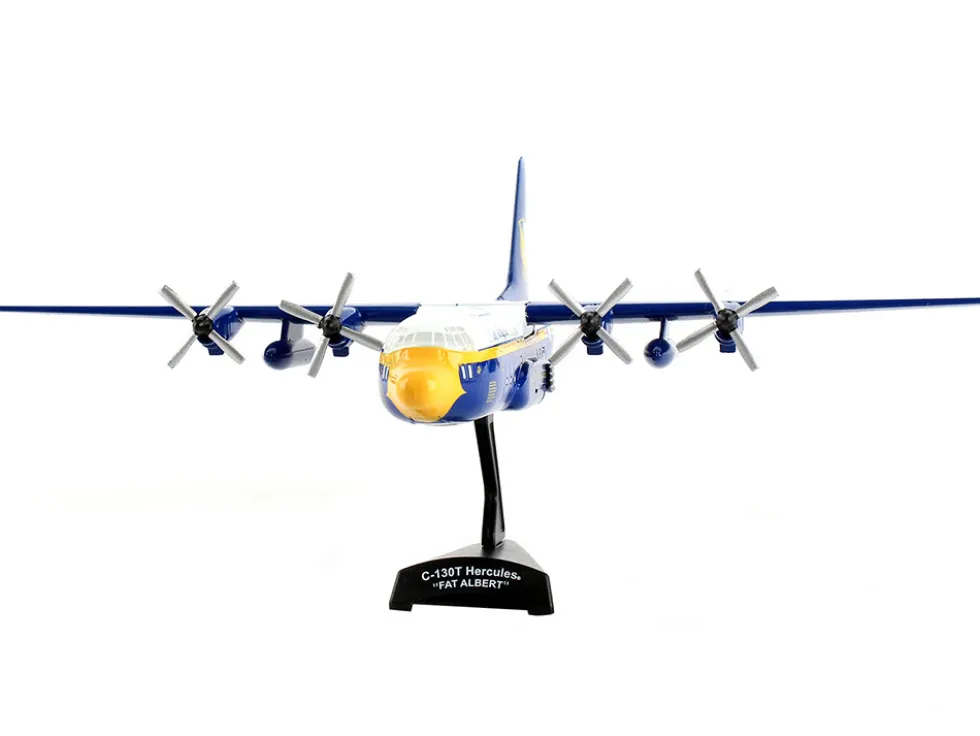 Lockheed C 130 Hercules Transport Aircraft Fat Albert Blue Angels 1/200 Diecast Model Airplane Postage Stamp PS5330-2