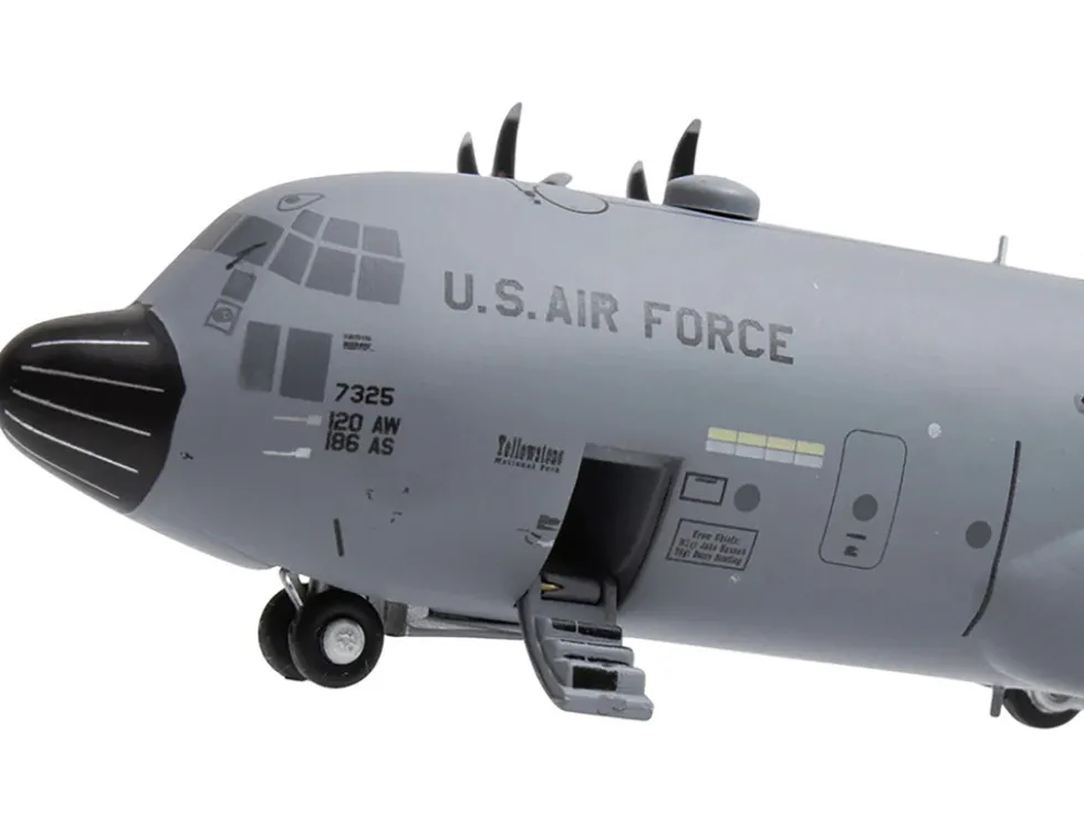 Lockheed C-130H3 Hercules Transport Aircraft "Montana Air National Guard, Great Falls ANGB" United States Air Force "Gemini 200" Series 1/200 Diecast Model Airplane by GeminiJets