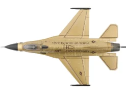 Lockheed F-16A Fighting Falcon Fighter Aircraft "85-1565, Golden Bat Viper, 185 ARW, Iowa ANG, Squadron 50th Anniversary" (2022) United States Air Force "Air Power Series" 1/72 Diecast Model by Hobby Master