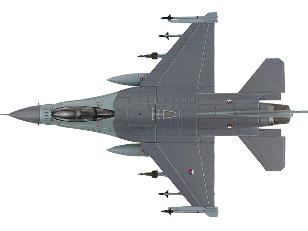 Lockheed F-16AM Fighting Falcon Fighter Aircraft "313 Squadron, Afghanistan" (2008) Royal Netherlands Air Force (RNLAF) "Air Power Series" 1/72 Diecast Model by Hobby Master