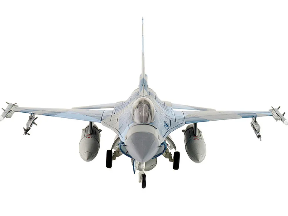 Lockheed F-16C Fighting Falcon Fighter Aircraft "86-0335, Blue Splinter, 354th Wing, 18th AGRS, Eielson AFB" (2018) United States Air Force "Air Power Series" 1/72 Diecast Model by Hobby Master