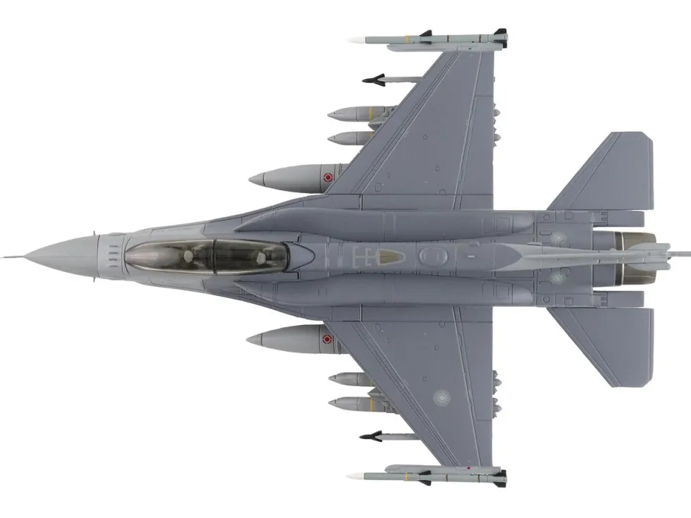 Lockheed F-16D Fighting Falcon Fighter Aircraft "6831, Block 70" (2025) Republic of China Air Force "Air Power Series" 1/72 Diecast Model by Hobby Master