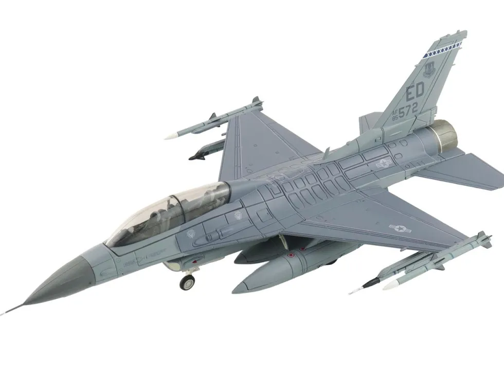 Lockheed F-16D Fighting Falcon Fighter Aircraft "85-1572, Edwards Air Force Base" (2024) United States Air Force "Air Power Series" 1/72 Diecast Model by Hobby Master