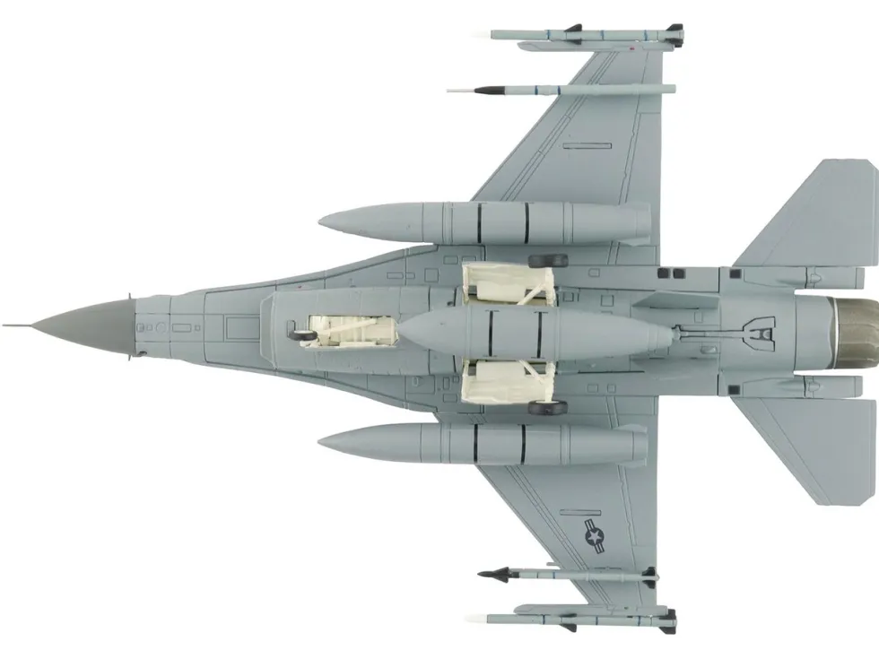 Lockheed F-16D Fighting Falcon Fighter Aircraft "85-1572, Edwards Air Force Base" (2024) United States Air Force "Air Power Series" 1/72 Diecast Model by Hobby Master