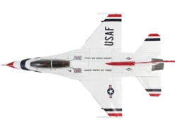 Lockheed F-16D Fighting Falcon Fighter Aircraft "No.7, Thunderbirds, Nellis Air Force Base" (2017) United States Air Force "Air Power Series" 1/72 Diecast Model by Hobby Master