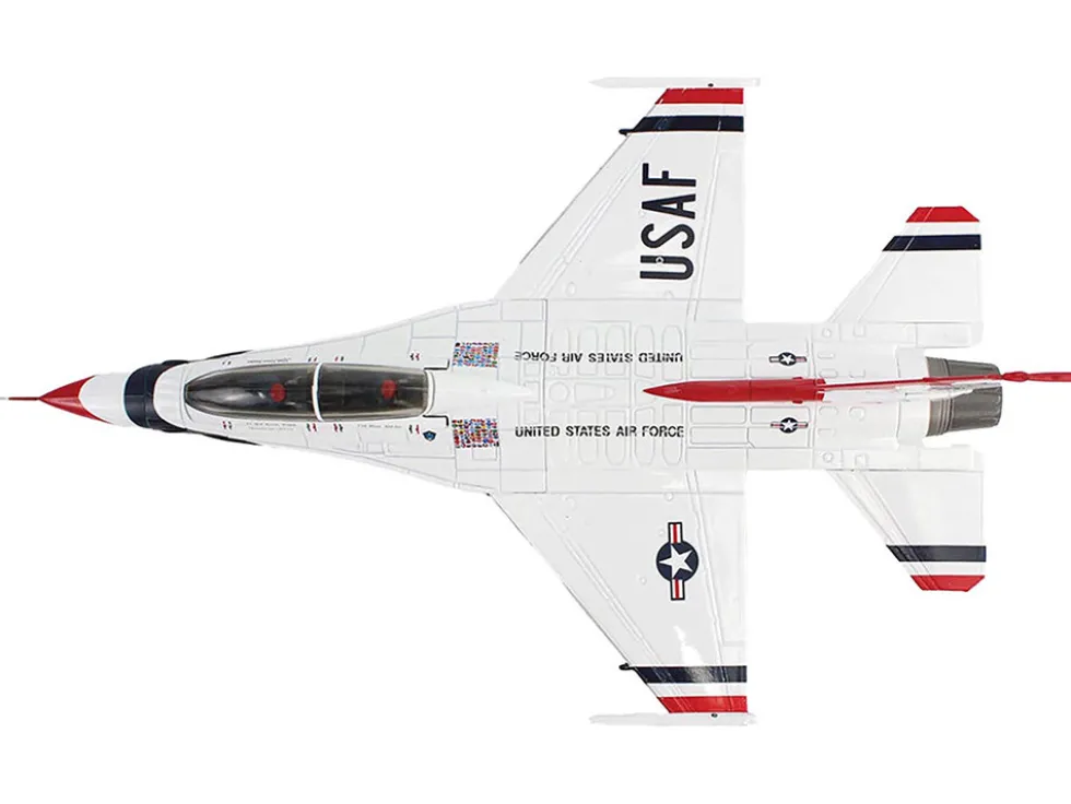 Lockheed F-16D Fighting Falcon Fighter Aircraft "No.7, Thunderbirds, Nellis Air Force Base" (2017) United States Air Force "Air Power Series" 1/72 Diecast Model by Hobby Master