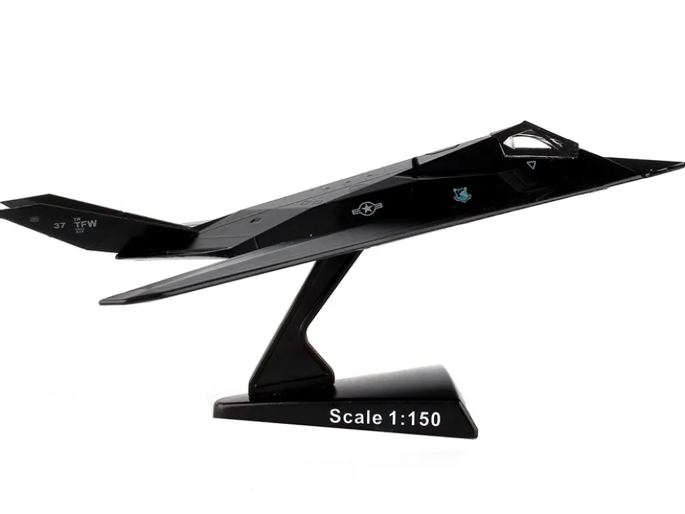 Lockheed F 117 Nighthawk Stealth Aircraft United States Air Force 1/150 Diecast Model Airplane Postage Stamp PS5386