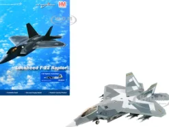 Lockheed F-22 Raptor Stealth Aircraft "Splinter Camouflage" United States Air Force "Air Power Series" 1/72 Diecast Model by Hobby Master