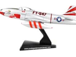 Lockheed F 80 Shooting Star Fighter Aircraft Evil Eye Fleagle Miss Barbara Ann United States Air Force 1/96 Diecast Model Airplane Postage Stamp PS5392-1