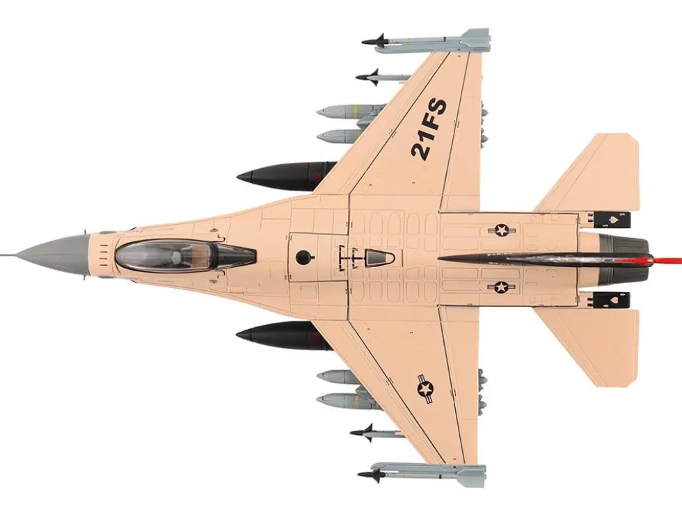 Lockheed F-16V Fighting Falcon Fighter Aircraft "93-0814, Play to Win, 21st Sqn., Luke AFB" (2025) United States Air Force "Air Power Series" 1/72 Diecast Model by Hobby Master