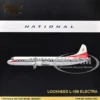 Lockheed L-188 Electra Commercial Aircraft "National Airlines" (N5017K) White and Gray "Gemini 200" Series 1/200 Diecast Model Airplane by GeminiJets