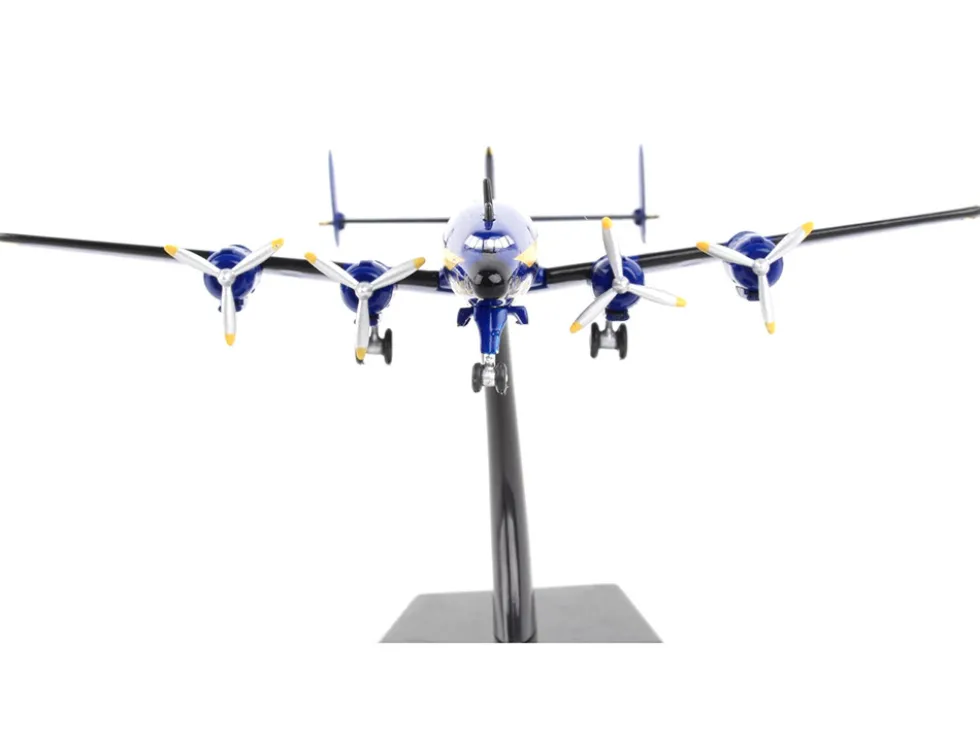 Lockheed L 1049G Super Constellation Commercial Aircraft Blue Angels United States Navy 1/300 Diecast Model Airplane Postage Stamp PS5806-2