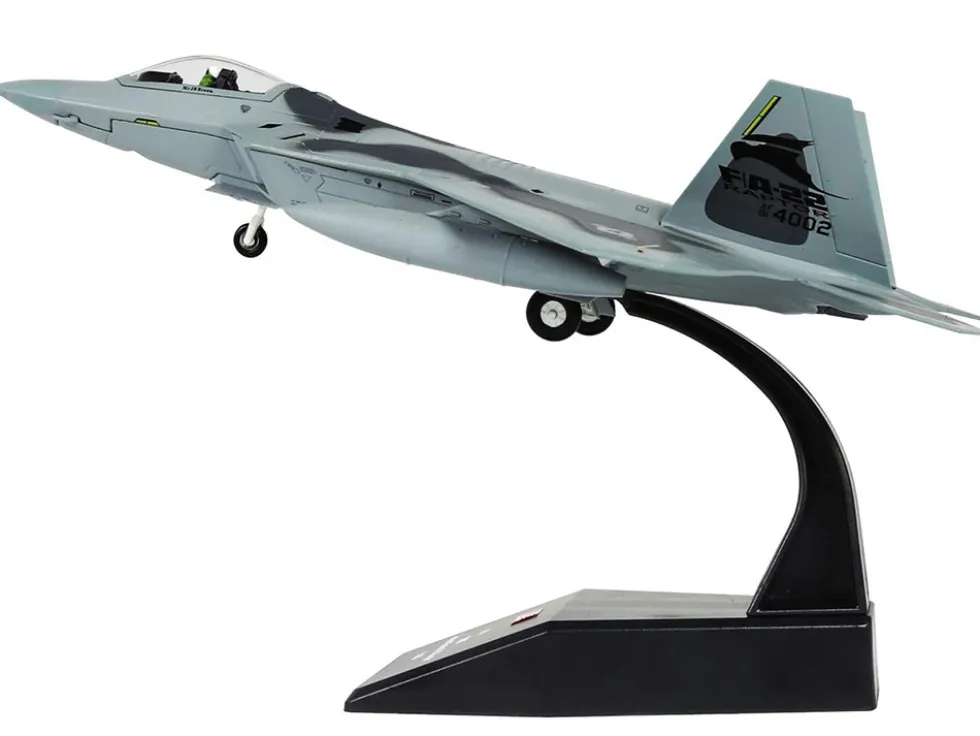 Lockheed Martin F-22A Raptor Stealth Aircraft "27th Figher Squadron, 1st Operations Group, Langley AFB" (2005) United States Air Force 1/100 Diecast Model Airplane