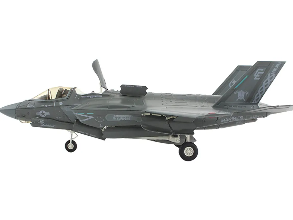 Lockheed Martin F-35B Lightning II Aircraft "VMFA-225 Vikings, Yuma Marine Corps Air Station" (2023) United States Marine Corps "Air Power Series" 1/72 Diecast Model by Hobby Master