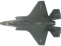 Lockheed Martin F-35B Lightning II Aircraft "Black Death, VMFA-542, MCAS Cherry Point" (2023) United States Marine Corps "Air Power Series" 1/72 Diecast Model by Hobby Master