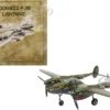 Lockheed P-38 Lightning Fighter Aircraft "Haleakala II, 80th FG, 459th FS Twin Dragons" (1944) United States Army Air Forces 1/72 Diecast Model by Militaria Die Cast