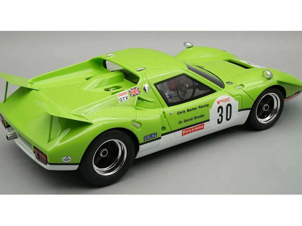 Lotus 62 #30 David Brodie "Chris Barber Racing Team" "Nurburgring 500 Kilometres" (1971) "Mythos Series" with Display Case Limited Edition to 45 pieces Worldwide 1/18 Model Car by Tecnomodel