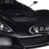 Lotus 3-Eleven Matt Black with Gloss Black Accents 1/18 Model Car Autoart 75391