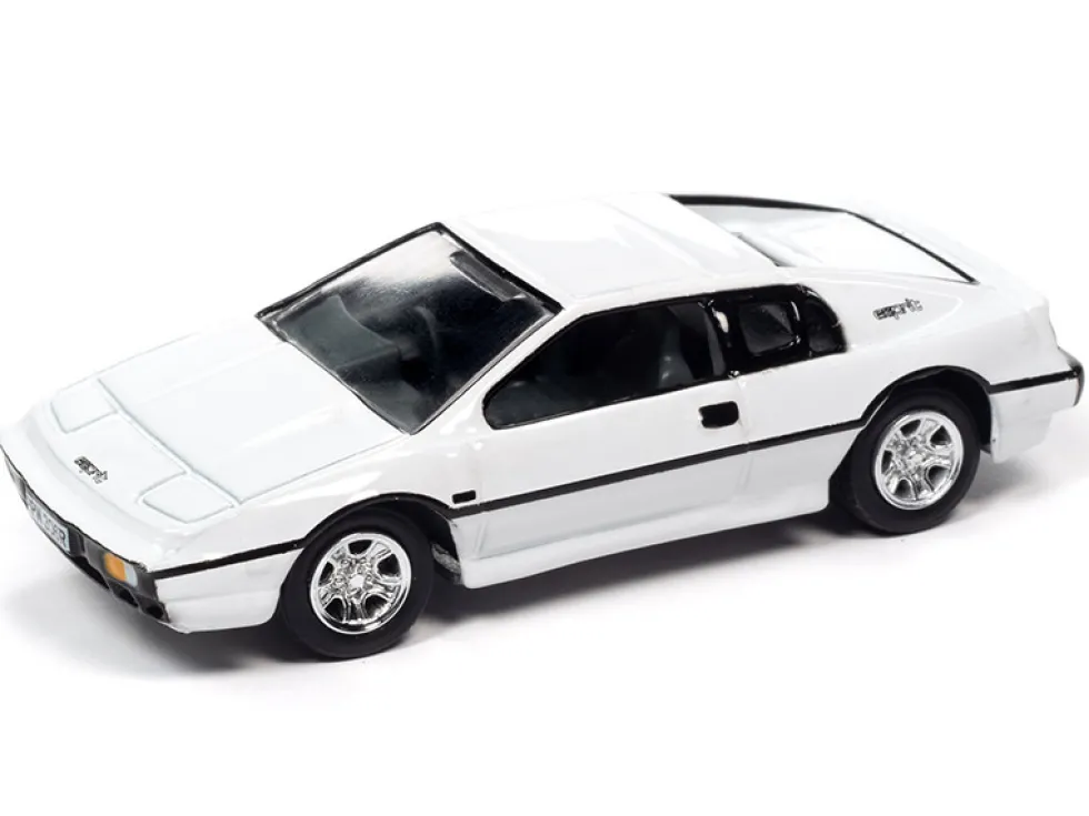 1976 Lotus Esprit S1 White Collectible Tin Display 007 James Bond The Spy Who Loved Me 1977 Movie 10th James Bond Series 1/64 Diecast Model Car Johnny Lightning JLDR014 JLSP118