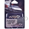 Lotus Esprit Turbo Silver Metallic with Red Stripes Limited Edition 1/64 Diecast Model Car by Mini GT