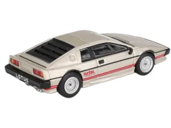 Lotus Esprit Turbo Silver Metallic with Red Stripes Limited Edition 1/64 Diecast Model Car by Mini GT