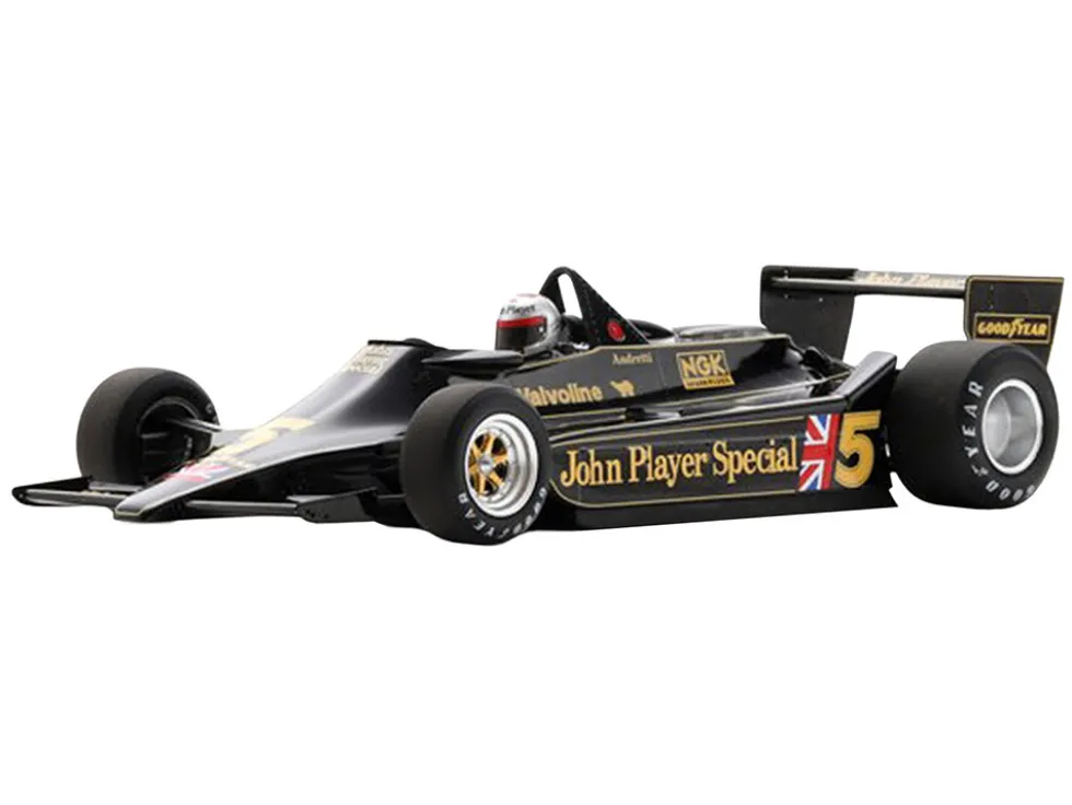 Lotus 79 #5 Mario Andretti "John Player Team Lotus" Winner Formula One F1 "Belgian GP" (1978) with Acrylic Display Case 1/18 Model Car by Spark