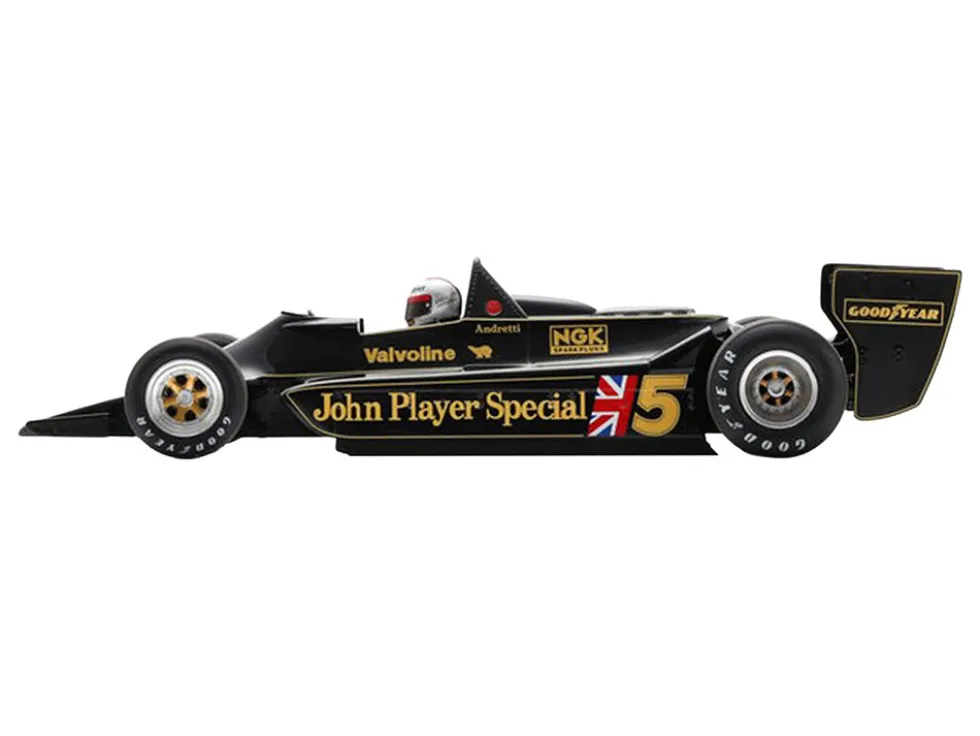 Lotus 79 #5 Mario Andretti "John Player Team Lotus" Winner Formula One F1 "Belgian GP" (1978) with Acrylic Display Case 1/18 Model Car by Spark