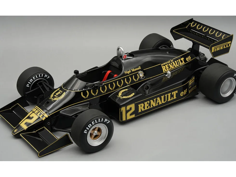 Lotus 94T #12 Nigel Mansell "John Player Special Team Lotus" Formula One F1 "British GP" (1983) with Display Case "Mythos Series" Limited Edition to 60 pieces Worldwide 1/18 Model Car by Tecnomodel
