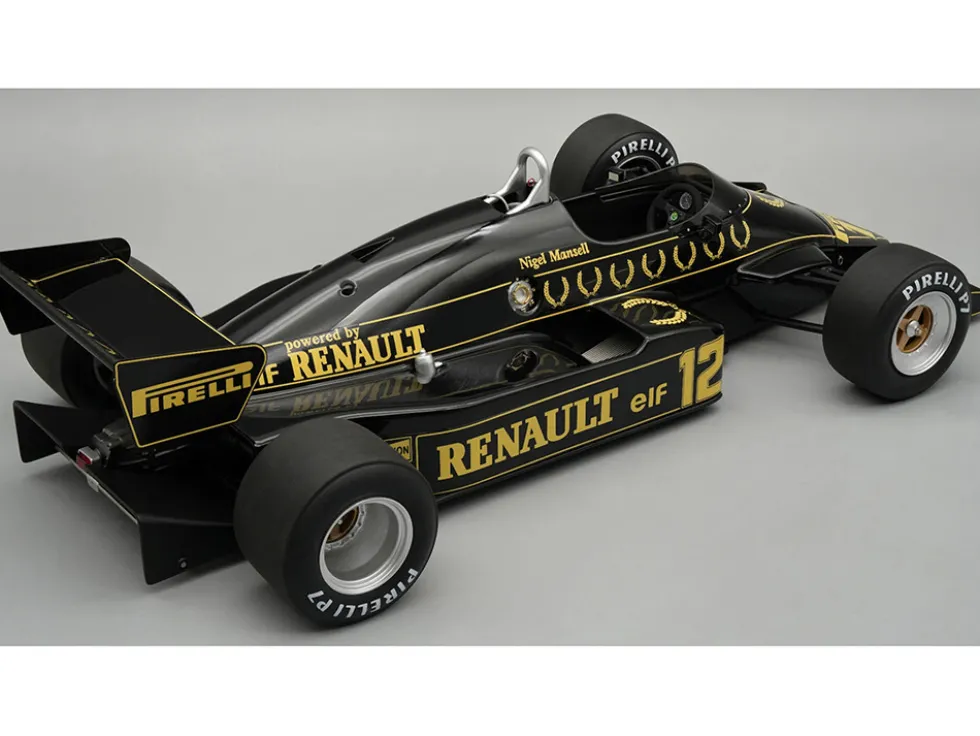 Lotus 94T #12 Nigel Mansell "John Player Special Team Lotus" Formula One F1 "British GP" (1983) with Display Case "Mythos Series" Limited Edition to 60 pieces Worldwide 1/18 Model Car by Tecnomodel