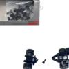 Lowboy Dual Axle Booster with Integrated Rear Axle (2 Sets) 1/87 (HO) Plastic Model by Promotex