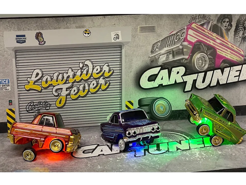Lowriders Show Glow Series 2 Set of 8 Pieces Diecast Model Cars by CarTuned