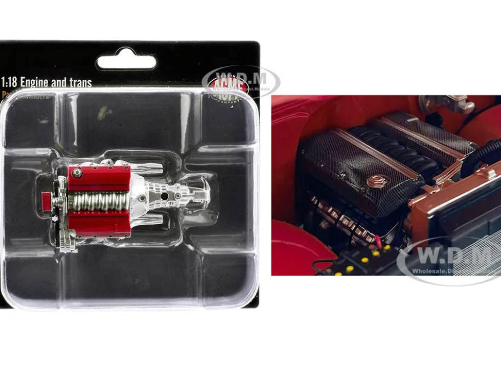 LS3 Engine & Transmission Replica from "1967 Chevrolet C-10 Custom" 1/18 Model by ACME