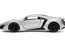 Lykan Hypersport Silver Metallic and Purple Pink Slips Series 1/32 Diecast Model Car Jada 35415