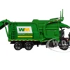 Mack LR Waste Management Refuse Garbage Truck with McNeilus Meridian Front Loader White and Green with Trash Bin 1/34 Diecast Model First Gear FG10-4292D