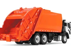 Mack LR with McNeilus Rear Load Refuse Body Orange and White 1/87 Diecast Model First Gear 80-0353