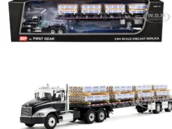 Mack Pinnacle Day Cab with Minimizer Parts & 53' Wilson Roadbrute Flatbed Trailer with