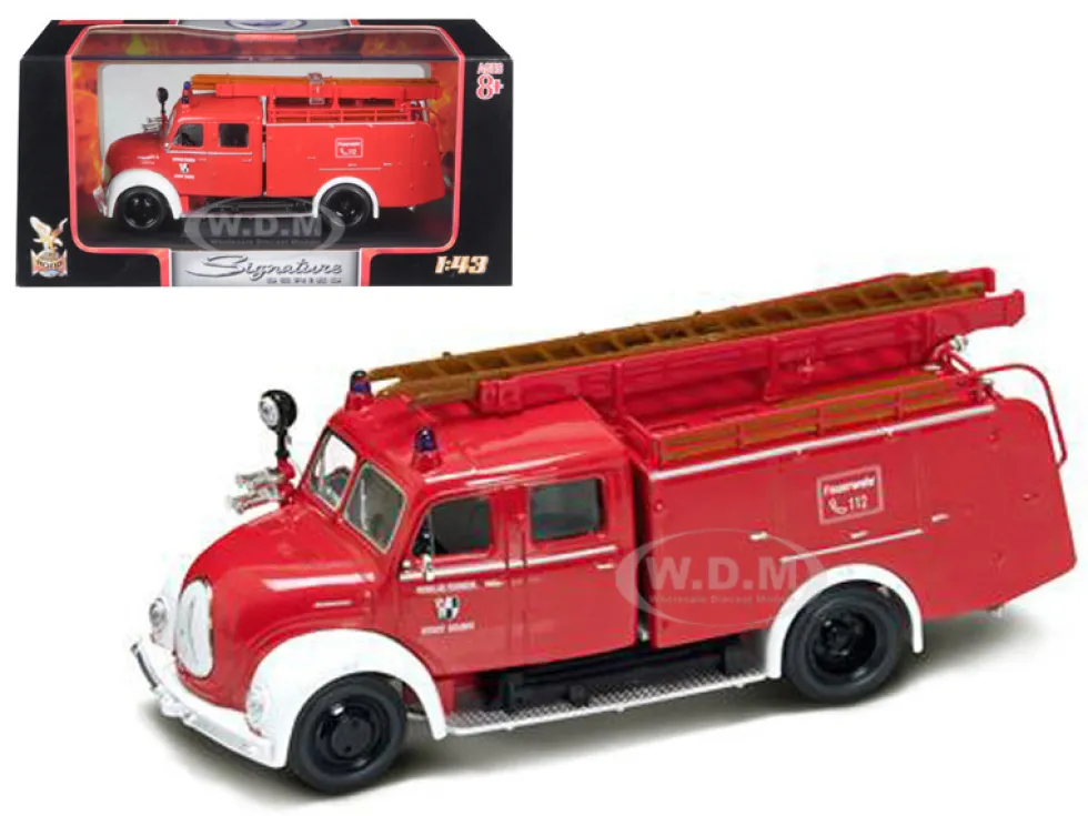 1961 Magirus Deutz Mercur TLF-16 Red/White 1/43 Diecast Model Car Road Signature 43010