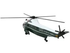 Marine One Presidential Helicopter "United States of America" Dark Green and White Diecast Model by Daron