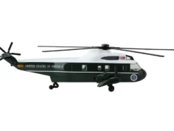 Marine One Presidential Helicopter "United States of America" Dark Green and White Diecast Model by Daron