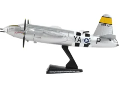 Martin B 26 Marauder Bomber Aircraft Perkatory II 386th Bomb Group 555th Bomb Squadron United States Army Air Forces 1/107 Diecast Model Airplane Postage Stamp PS5562-3