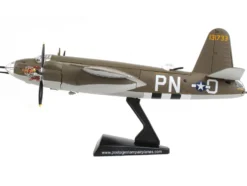 Martin B 26 Marauder Bomber Aircraft Flak Bait United States Army Air Forces 1/107 Diecast Model Airplane Postage Stamp PS5562-2