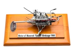 1960 Maserati Tipo 61 Birdcage Engine with Display Showcase 1/18 Diecast Model CMC 126