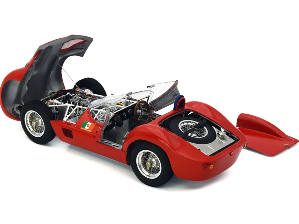 Maserati Tipo 60 "Birdcage" Red "Goodwood Revival 2008 - Nick Mason" Limited Edition to 1000 pieces Worldwide 1/18 Diecast Model Car by CMC