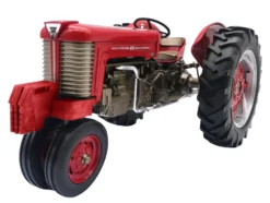 Massey Ferguson 65 DieselMatic Narrow Front Tractor with Front Weights Red with Bronze Frame "Classic Series" 1/16 Diecast Model by SpecCast
