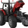 Massey Ferguson 8740 S Dyna VT Tractor Red with Silver Top 1/64 Diecast Model by SpecCast
