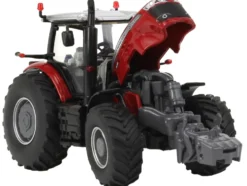 Massey Ferguson 8740 S Dyna VT Tractor Red with Silver Top 1/64 Diecast Model by SpecCast