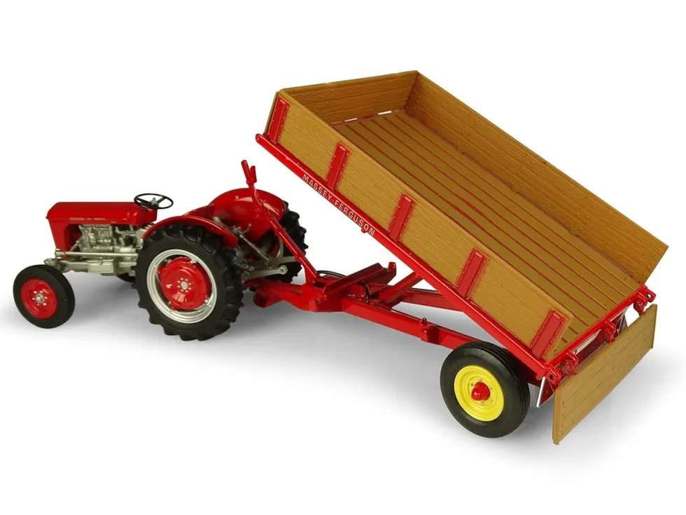 Massey Ferguson 3Ton Tipping Bed Drop Sides Trailer 1/32 Diecast Model Universal Hobbies UH5329