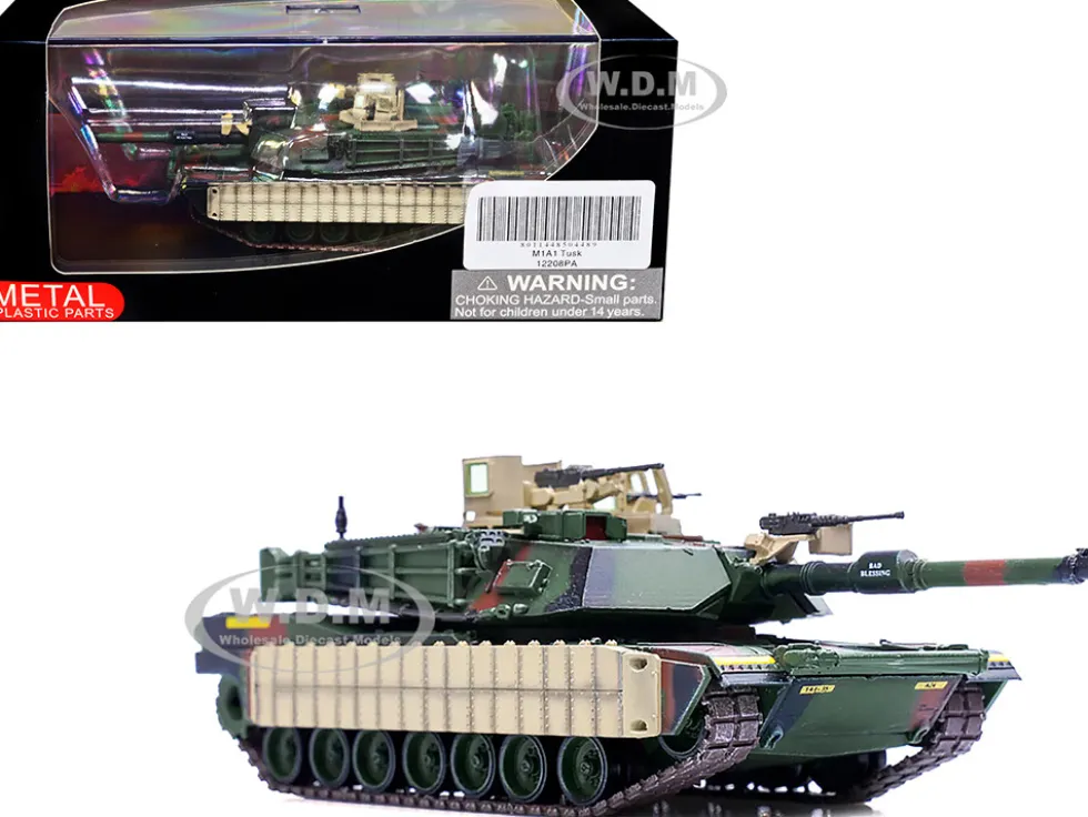 M1A1 TUSK Main Battle Tank U.S.A. 1st Battalion 35th Armor Regiment 1/72 Diecast Model Panzerkampf 12208PA
